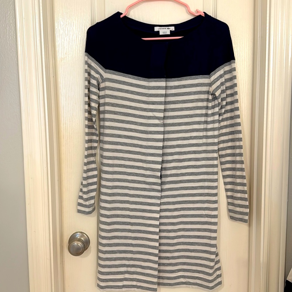 Lacoste soft Rayon long sleeve Rayon dress in 32